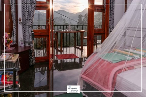 Honeymoon Room, 1 Queen Bed, Hill View | Desk, laptop workspace, free WiFi