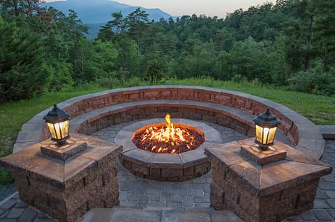 Gather Around the Fire Pit at Gatlinburg Vacation Rental.