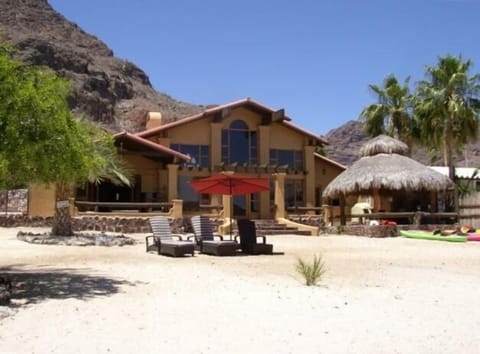 Front of Villa from beach