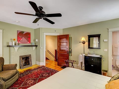 The Olive Room | Individually decorated, individually furnished, iron/ironing board