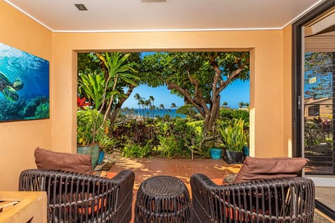 Private lanai off of primary bedroom