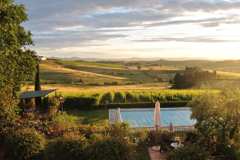 Vast panorama on rolling hills