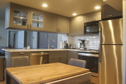 All new kitchen remodel with stainless-steel appliances

