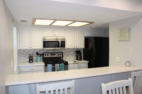 Fully equipped kitchen for those who want to eat in