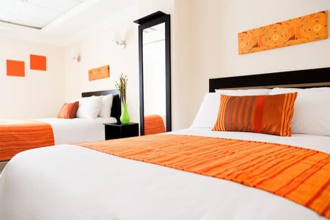 Premium bedding, down comforters, desk, soundproofing