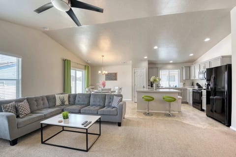 Seamlessly transition from cooking to dining  to entertaining in our open concept space.