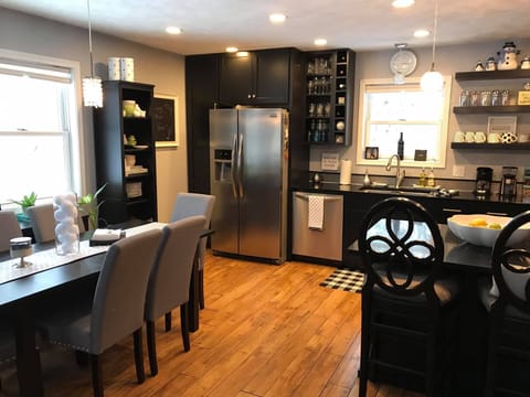 Kitchen and dining area