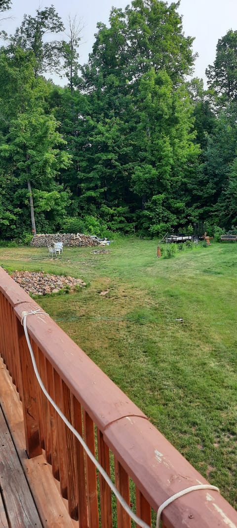 view of yard and fire pit