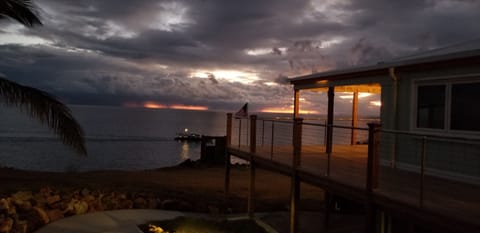 Just after the sun dropped under the Horizon. View from front porch.