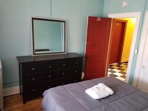 Blackout drapes, iron/ironing board, free WiFi, bed sheets