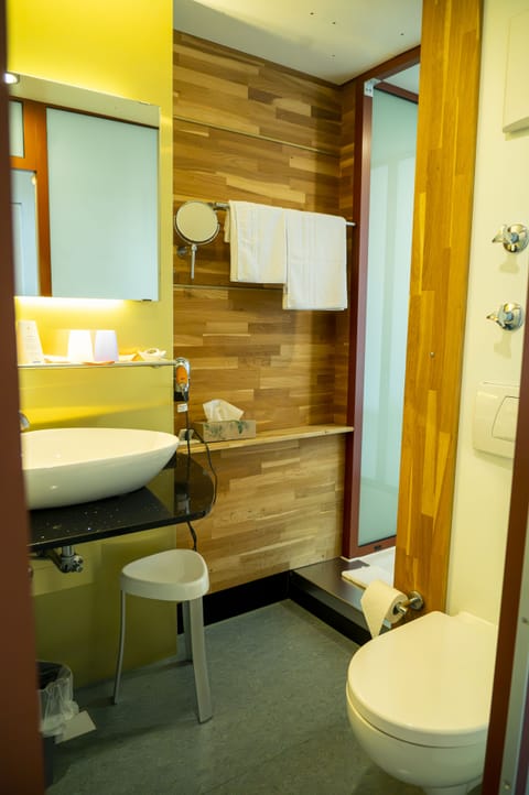 Hypo-allergenic bedding, desk, laptop workspace, iron/ironing board