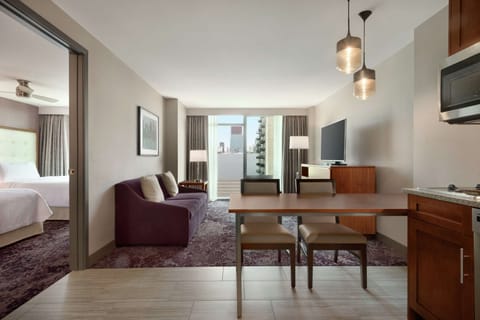 Suite, 1 Bedroom, Non Smoking | Living area | 49-inch Smart TV with premium channels, TV, Netflix