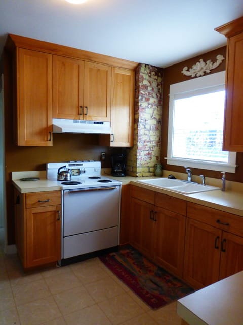 Kitchen stove and sink