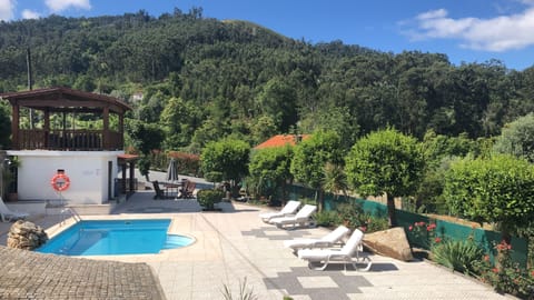 Private pool area with wonderful views of the countryside