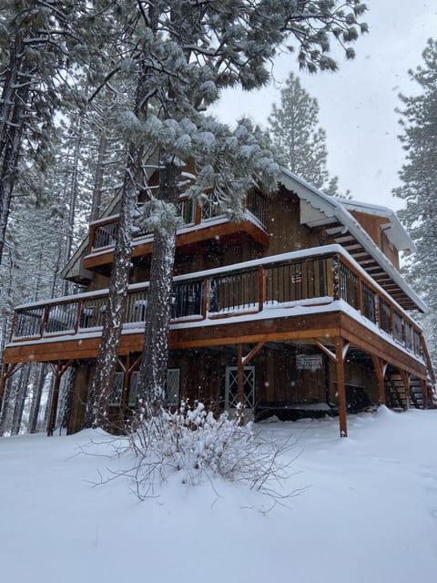 Cabin in the snow