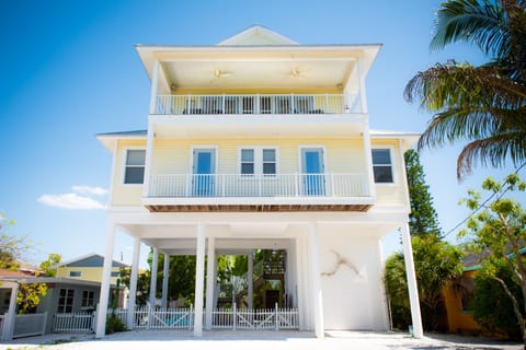 Front view of home (Note that the fence was washed away with the hurricane.)
