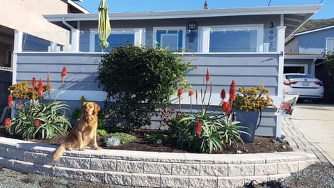 Front view of beach house