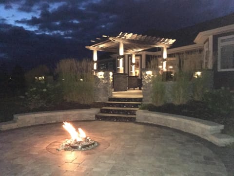 Propane gas fire pit only available on rental of suite A 