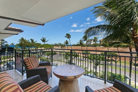 Relax on the lanai: outdoor seating, ocean breeze, and endless views of paradise