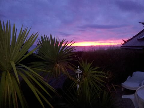 From the terrace, sunset in November