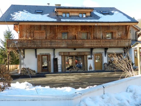 Chalet in winter