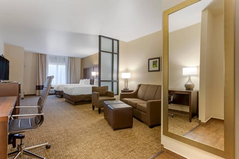 Room, Multiple Beds, Accessible, Non Smoking | Premium bedding, desk, laptop workspace, blackout drapes