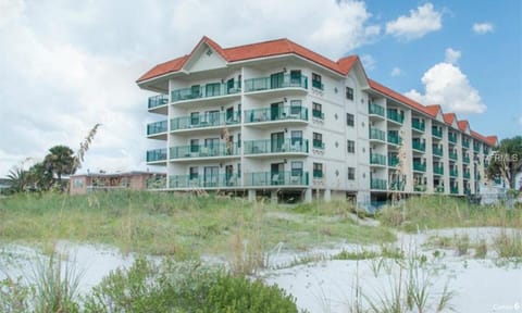 View of building from beach