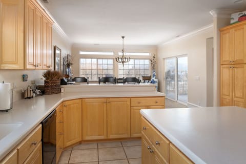 Kitchen looking into dinning room