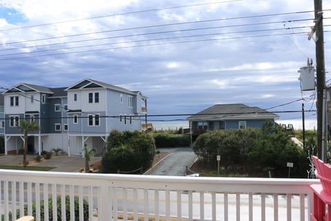Enjoy ocean views from the upper level deck.