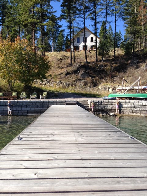 Looking back to house from the dock