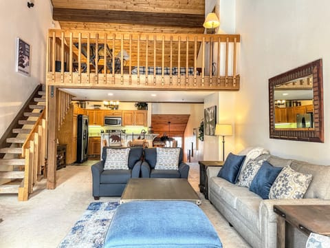20' ceilings, open loft design