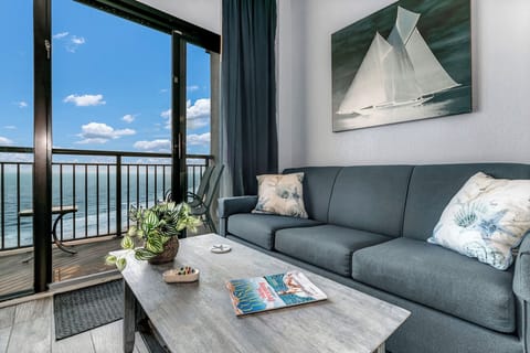 comfortable seating area with amazing view