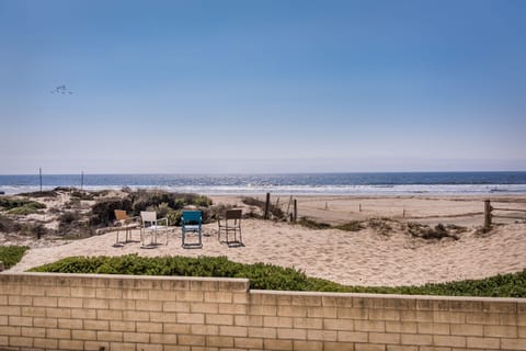 View from deck and just steps out to beach and fire pit for s’mores.