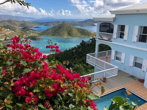 Waterlemon Villa & 50 mile views of the Sir Francis Drake Channel and the BVIs.