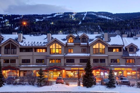 Gateway Lodge at entrance to River Run Village. 1 min. on free shuttle or walk.