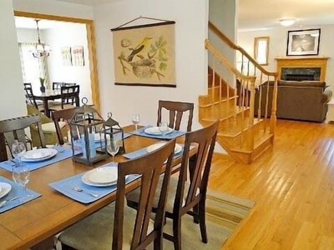 Spacious dining room