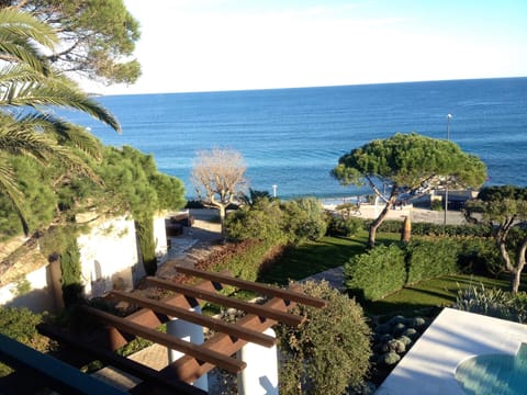 Partial view of the panoramic sea view from the master suite