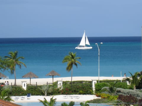 Beach view from the condo