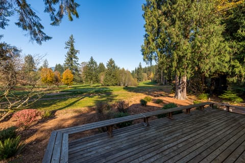 View from deck overlooking the golf course.
