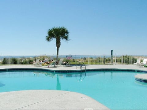 One of the 6 outdoor pools. 