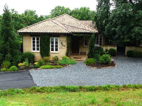 Front view of Villa Oliveti in Montaluce Winery & Estates, Dahlonega, Georgia
