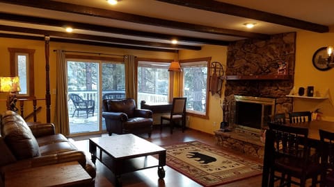 Relax in the cozy living room.