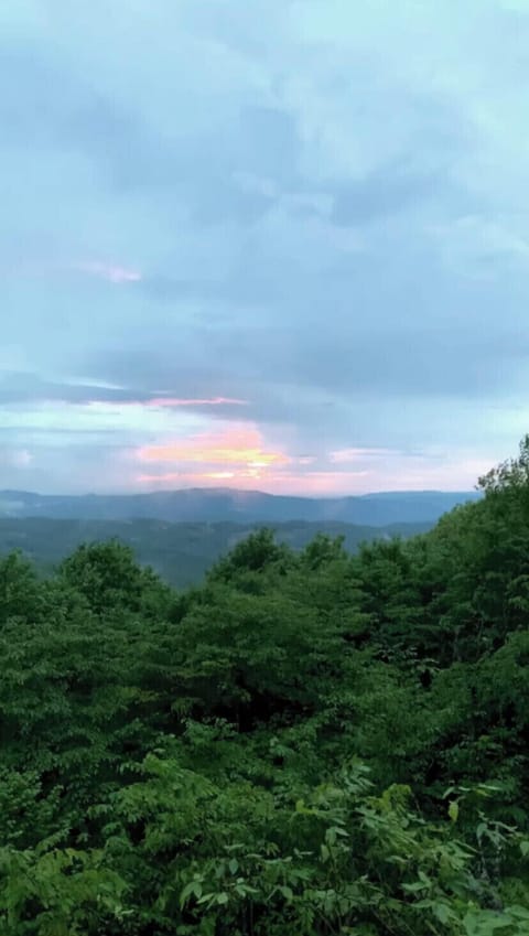 The sunset from our back deck is breathtaking!