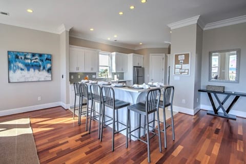 Kitchen island with extra seating