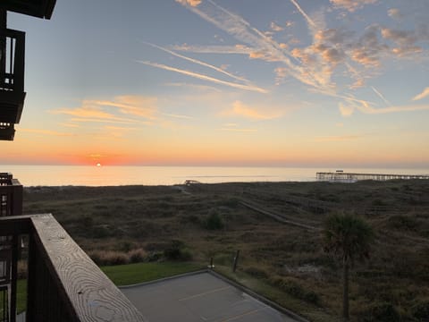 Sunrise from condo balcony