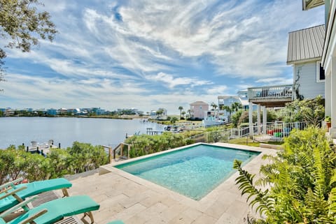 The Pool with the Lake and Gulf in the background