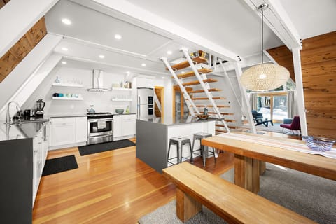 Welcome to our modern open-concept kitchen - a wonderful gathering space!