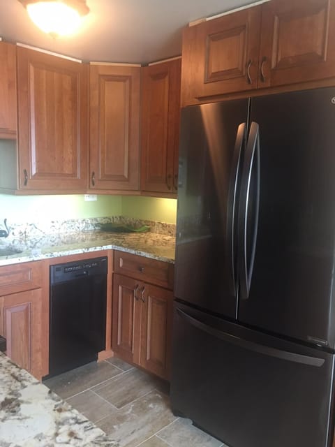 Kitchen is luxurious and efficient