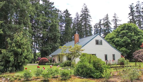 Driveway entrance around the front of the house. 