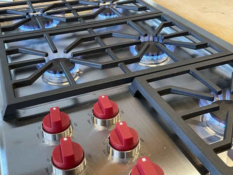 Wolf premium gas cooktop